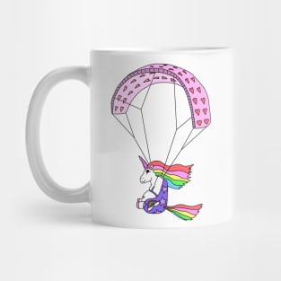 Paracorn, the Paragliding Unicorn Mug